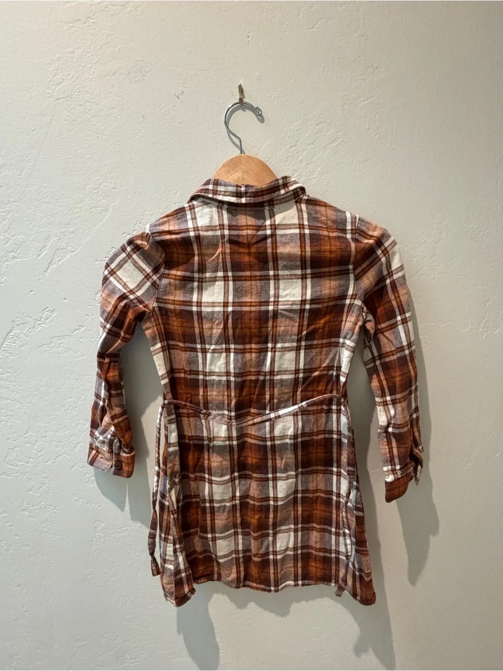The Children’s Place Girls Harvest Plaid Shirt Dress Size 7/8